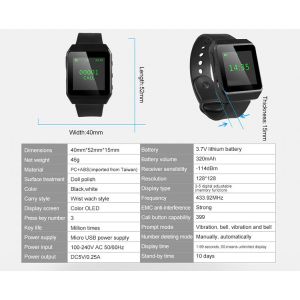 KTV waiter calling system wireless call button and watch receiver