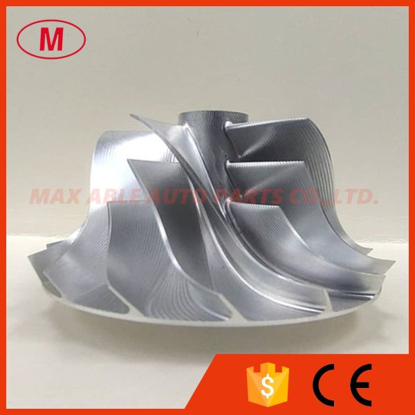 S400 1491-123-2002 5+5+5 blades 67.66/91.34mm high performance point milling Turbo aluminum 2618/billet compressor wheel