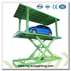 Car Parking Lifts Manufacturers/ Double Deck Pit Design Scissor Parking Lift/ Underground Parking Solutions Suppliers