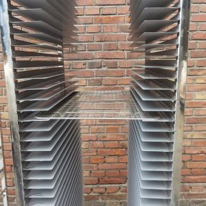 Heavy Duty 30 Tiers 304 Stainless Steel Bakery Rack Tray Trolley for Rotary Oven