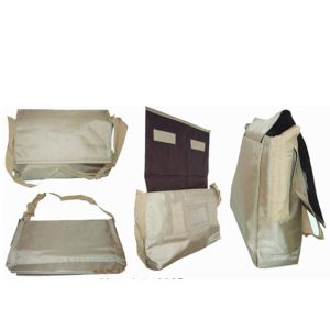 Quality Discount shoulder strap leather&amp;nylon briefcases for men for sale