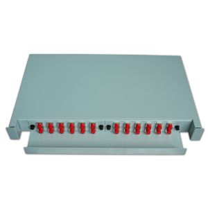Sliding IP32 48FO Fiber Termination Patch Panel 24port