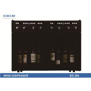 Compact 8 Bottle Wall Wine Dispenser Fashionable Appearance OEM Service
