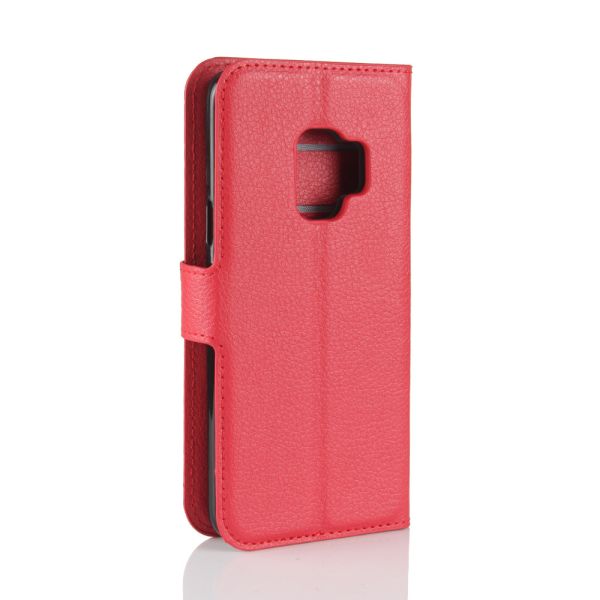 2018 Litchi Pattern Flip PU Leather Holder Stand Card Slot Cellphone Case Wallet for Samsung Galaxy S9