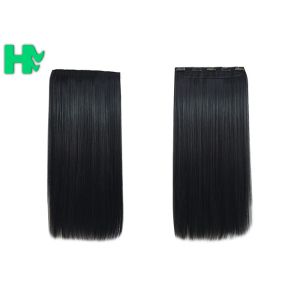 Straight Popular Synthetic Human Hair Extensions , New Stylish Comfortable