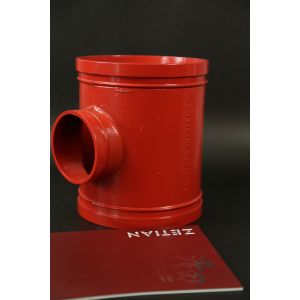 Military Ship Piping System Grooved Tee Fittings 362 PSI End Pressure Rating