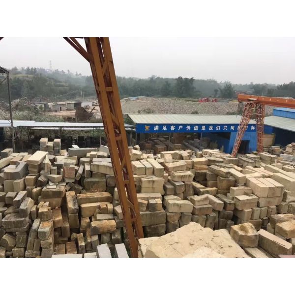 Customizable Beige Sandstone Artwork Special Shaped Stone Door Frame Lines