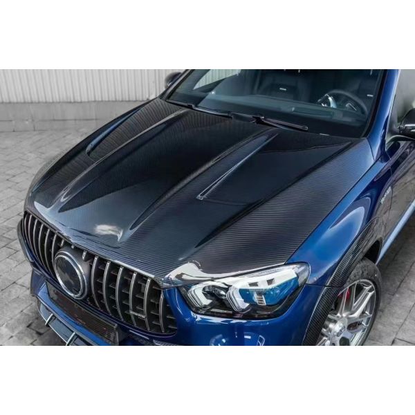 For Mercedes-Benz GLE COUPE Carbon Fiber Body Kit GLE COUPE Upgrades Top Style Carbon Fiber Front Lip Diffuser Widebody Kit