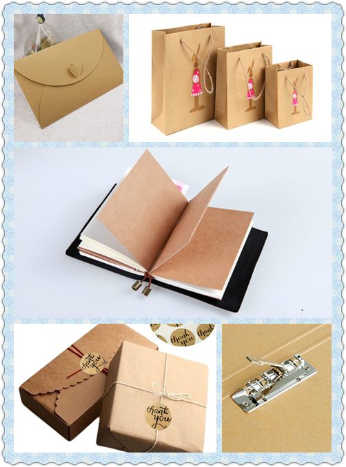 250gsm 350gsm 400gsm Recycled Brown Kraft Liner Paper Uncoated Digital Printing
