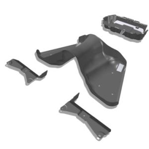 RTM SMC Fiberglass Front Bumper Good Impact Toughness Low Mold Cost