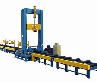 Buy Less Deformation OTC Corrugated Web Assembling H Beam Production Line at wholesale prices