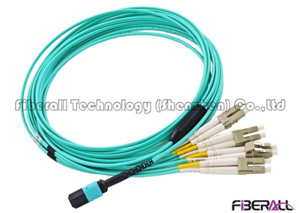 Buy MPO To MPO MTP To MTP MPO To LC OM3 Fiber Optic Patch Cord Multimode 8F 12F 24F at wholesale prices