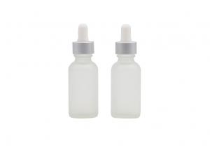 Quality 15ml Clear Frosted Perfume Dropper Bottles , Glass Oil Dropper for sale
