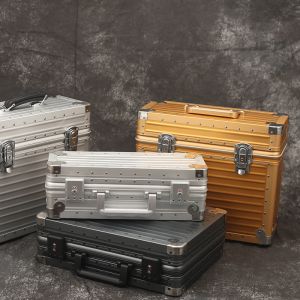 Aluminum Carry Case Molded Hard Box Gold Empty