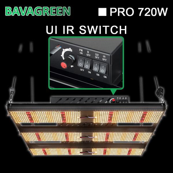 Buy hydroponic tent IP20 720W Dimmable LED Grow Light SAMSUNG LM301B Panel at wholesale prices