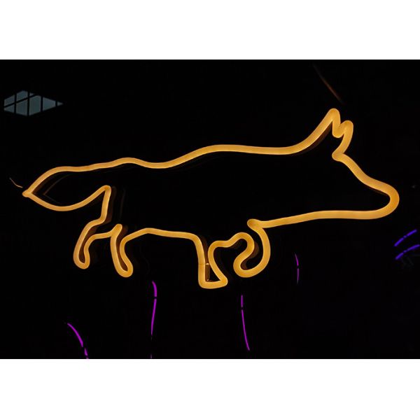 Vasten wolf neon sign 14 Colors AU/ EU Plug 12VDC Acrylic Billboard lighting