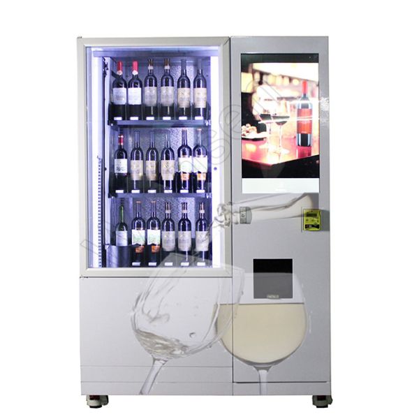 Buy Refrigerator Champagne Vending Machine Smart Combo Age Verification at wholesale prices