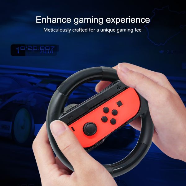 2 in 1 Sleek Round Steering Wheel for Nintendo Switch 2 with Improved Control