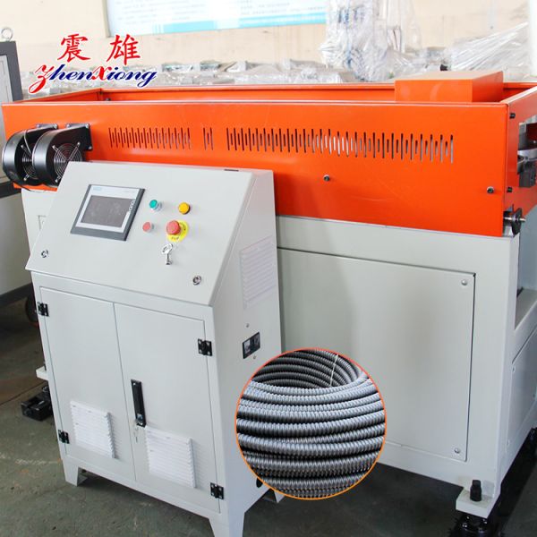 Buy Flexible Production Plastic Pipe Machine for Small Diameter Single Wall Corrugated Pipes with 40 - 120 Kg / h Capacity and 7500 * 1600 * 1700 mm Dimensions at wholesale prices