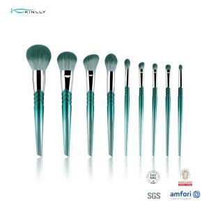 9pcs Soft Makeup Brushes Beveling Aluminum Ferrule Beauty Creations Brushes