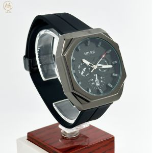 Quality Ml 1006 Women/Men Three Eye Six Needle Waterproof Silicone Strap Quartz Watch for sale