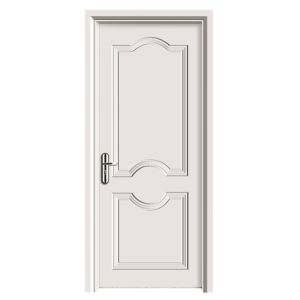 Waterproof Customized Size and Color PVC Foil Laminated WPC Hollow Door for