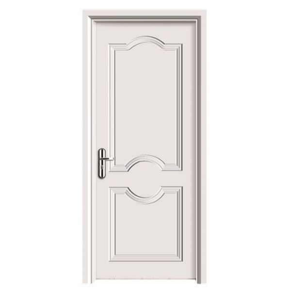 Waterproof Customized Size and Color PVC Foil Laminated WPC Hollow Door for