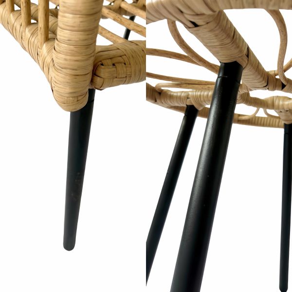 Waterproof Rattan Coffee Table Chair Sets For Garden And Patio Rattan Woven Wicker Outdoor Furniture Set