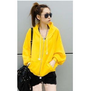 Bat shirt , Yellow Ladies Hooded Sweatshirts , Long Sleeve