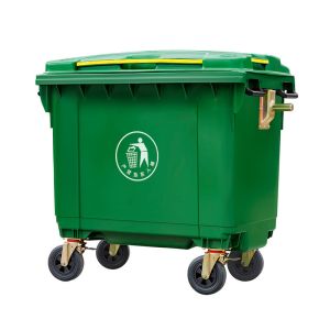 660l Large Wheelie Bins Kitchen Home Rubbish Dustbin Trash Wheelie Dust