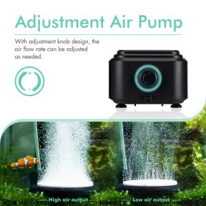 10W Dual Aquarium Oxygen Pump For 500 Gallon Tank