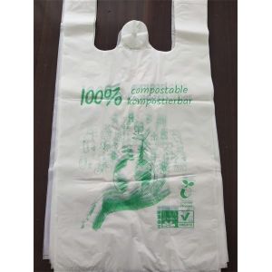Large Biodegradable Check-Out T-Shirt Bag