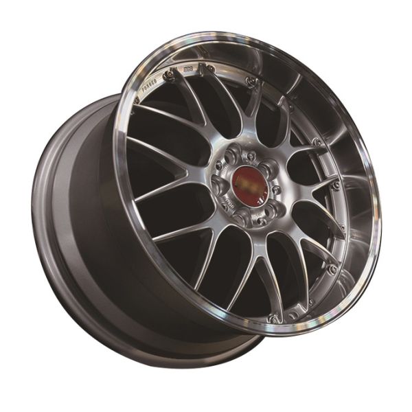 Customized 2 piece brushed polished luxury forged wheel rim for sale