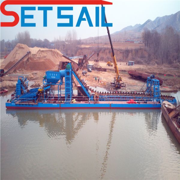 Bucket Chain River Sand Gold Dredger for Diamond Dredging