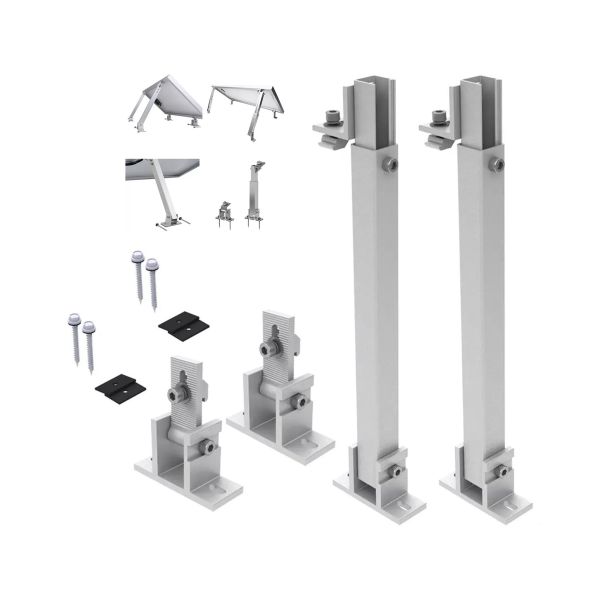 60M/s Wind Load Adjustable Aluminum Solar Panel Mounting Bracket for Small Panel