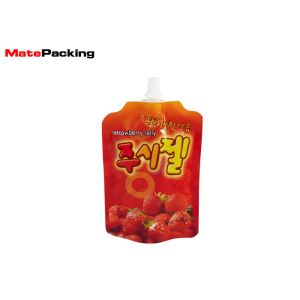 Foldable Gravure Printing Refillable Squeeze Pouches Top Spout For Liquid