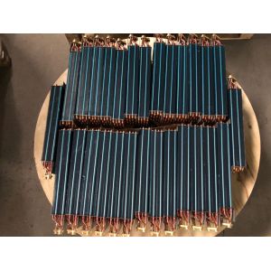 Alvanized Plate Chiller Condenser Coil Copper Tube Air Conditioner