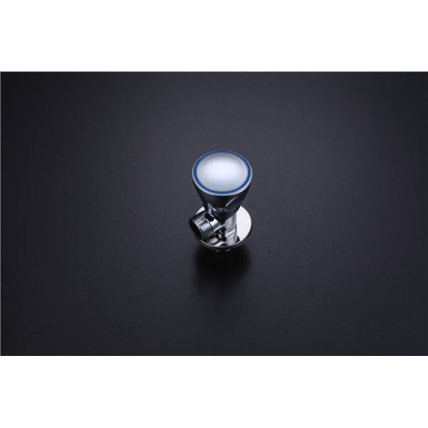 Toilet Wash Basin Angle Valve Bathroom Hardware Red Brass Blue 1/2"*1/2"