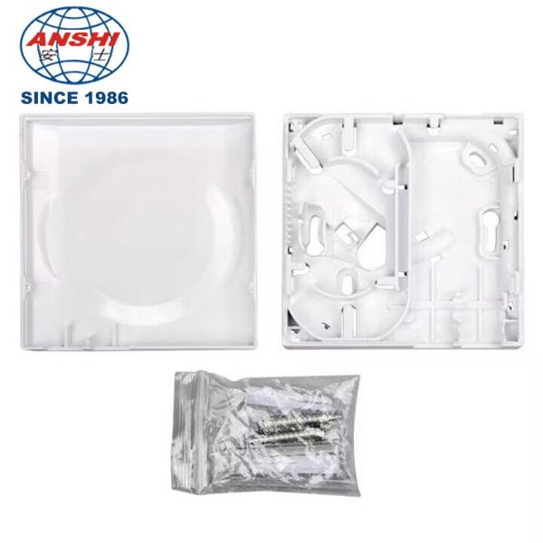 2 Port FTTH Faceplate Termination Box Socket Panel Optical Fiber Information Indoor Protection Box 86