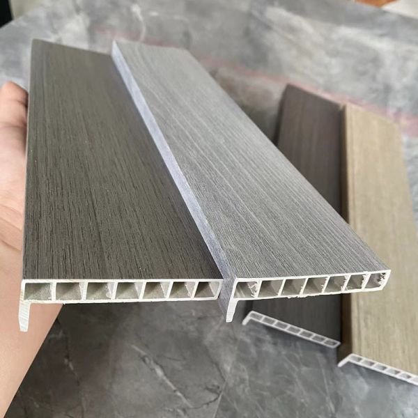 Rectangle SPC Decorative Skirting Lines Emboss Flat Eir