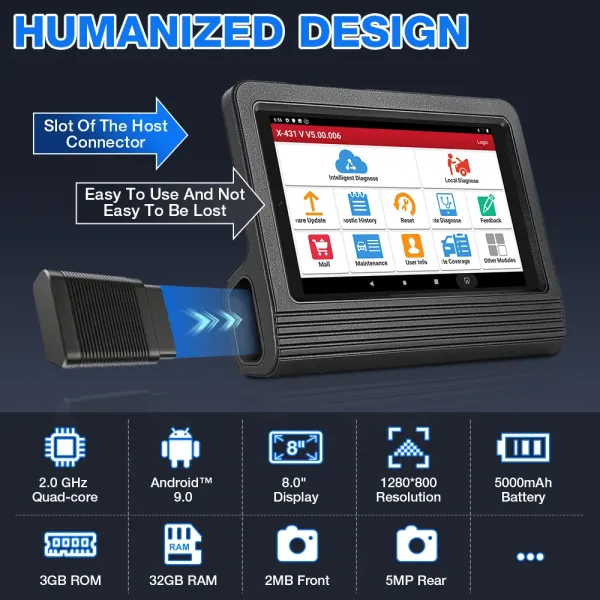 2024 Elite X431 V V4.0 Car Full System Diagnostic Tools Auto OBD OBD2 Scanner ECU Coding 37+ Reset Active Test Free Ship