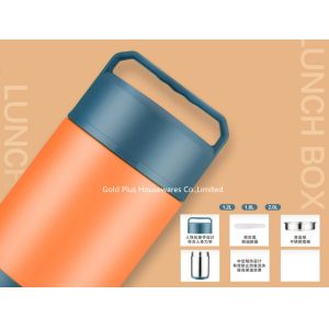 Quality Hiking vacuum flasks &amp; thermoses 2L metal steel lunch box food vacuum flask multi-color accept customized logo for sale