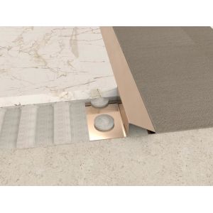 Decorative Gold Brushed 304 Stainless Steel Transition Strip Wall Tile Profile