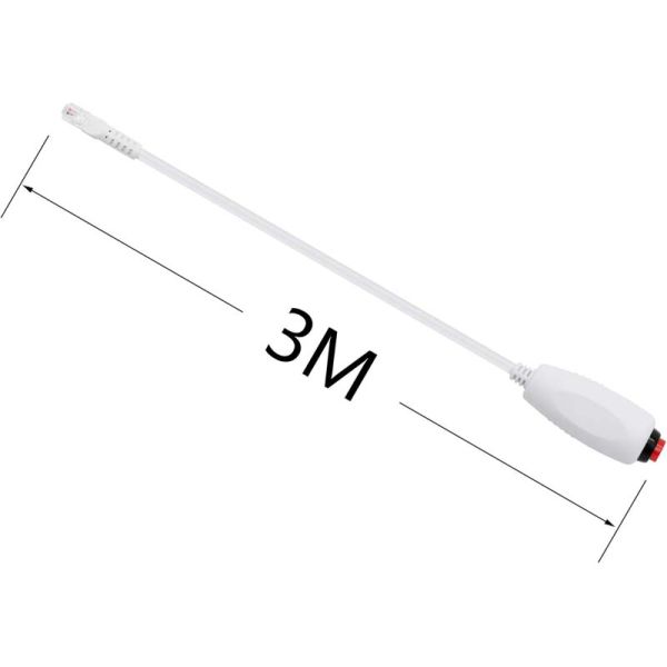 Custom RJ11 6Pin 4Core Single Button Hand Grip Nurse Call Cable with Clip for Nurse Station Nurse Call Station