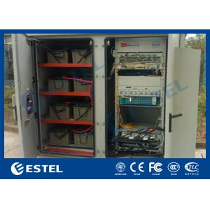 IP45 ATS UPS Base Station Cabinet , Roadside Cabinets With AC Air conditioning