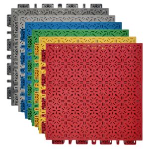 Pp Modular Interlocking Pickleball Sport Court Floor Tiles 3x3 Basketball Court