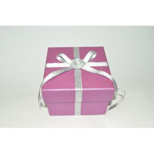 Handmade Texture Paper Gift Packaging Boxes , Custom Rigid Board Cup Gift Box
