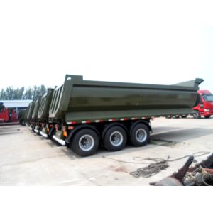 3 Axles Van-Type Self-Dumping Trailer Tough and Durable for Wear-Resistant Steel