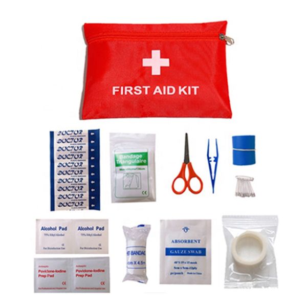 First Aid Kit ,100 Piece - Small First Aid Kit for Camping, Hiking, Backpacking, Travel, Vehicle, Outdoors