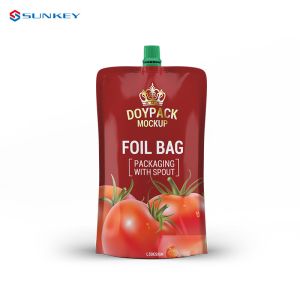 VMPET Custom Printed Spout Pouch Bags Stand Up Drink Pouch Packaging Clear Wine